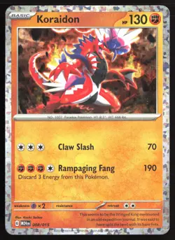 Pokemon TCG - Koraidon Holo McDonald's Promos 2024 008/015 LP - Image 1