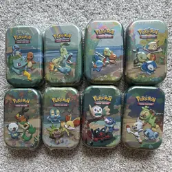Pokemon TCG Celebrations 25th Anniversary Mini Tin Complete Set of 8 - Image 1