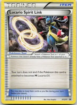 Lucario Spirit Link XY211 Promo XY Promo Pokemon TCG LP - Image 1