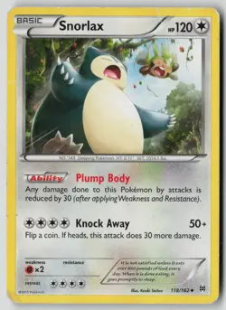 Snorlax 118/162 Uncommon BREAKthrough Pokemon DMG - Image 1
