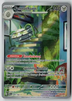 Ferrothorn 209/182 Illustration Rare Paradox Rift Pokemon NM - Image 1