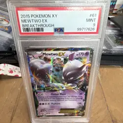 The Pokemon Company Pokemon TCG Mewtwo EX 61/162 Breakthrough Holo PSA 9 English - Image 1