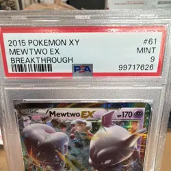 The Pokemon Company Pokemon TCG Mewtwo EX 61/162 Breakthrough Holo PSA 9 English - Image 2
