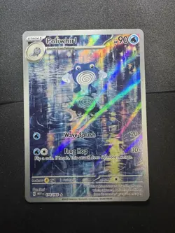 Pokemon TCG Poliwhirl Full Art 176/165 151 - Image 1