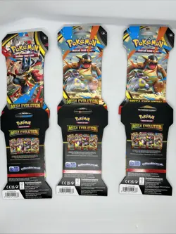 6x Pokemon TCG Mega Evolution Sleeved Booster Packs Factory Sealed Lot - Image 2