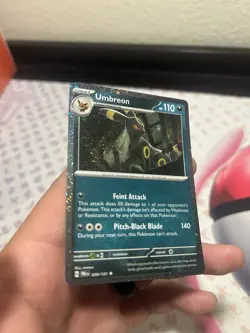 Umbreon 059/131 Cosmos Holo Rare Prismatic Evolutions SWIRL!!! - Image 2