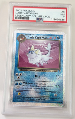 Dark Vaporeon Pokemon Legendary Collection Reverse Holo 9/110 - PSA 7 - Image 1