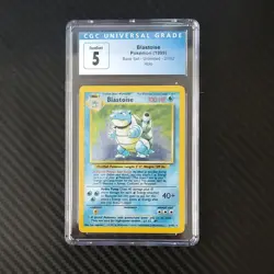 Wizards of the Coast Blastoise Base Set Unlimited Holo CGC 5 1999 2/102 - Image 1