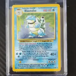 Wizards of the Coast Blastoise Base Set Unlimited Holo CGC 5 1999 2/102 - Image 2