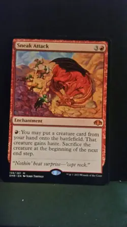 MTG DOMINARIA REMASTERED SNEAK ATTACK MYTHIC RARE - Image 1
