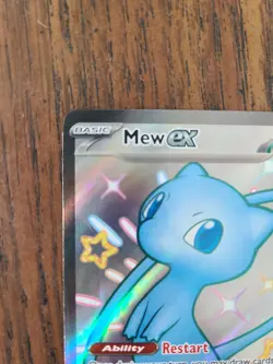 Mew Ex 216/091 Paldean Fates LP Shiny Rare Holo Pokemon TCG - Image 2