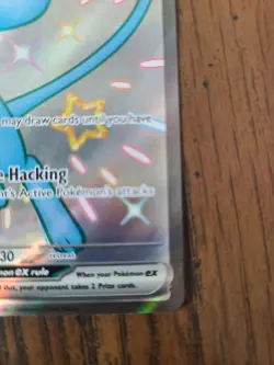 Mew Ex 216/091 Paldean Fates LP Shiny Rare Holo Pokemon TCG - Image 4