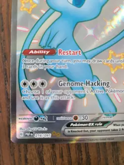 Mew Ex 216/091 Paldean Fates LP Shiny Rare Holo Pokemon TCG - Image 5
