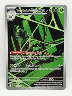 Team Rocket's Spidops 187/182 Destined Rivals NM Illustration Rare Pokemon TCG - Image 1