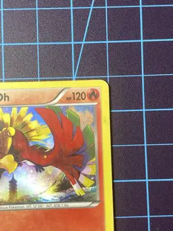 Pokemon TCG Ho-Oh Black Star Promo XY153 Holo Rare MP-LP Condition - Image 3