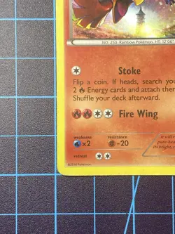 Pokemon TCG Ho-Oh Black Star Promo XY153 Holo Rare MP-LP Condition - Image 5