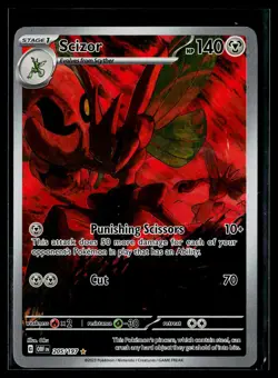 Scizor - Illustration Rare Pokemon TCG SV03: Obsidian Flames 205/197 NM/LP - Image 1