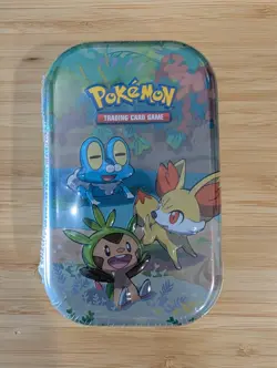 Pokemon TCG Celebrations Mini Tin - KALOS 2021 Froakie Fennekin Chespin - SEALED 820650809378 - Image 1