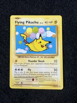 Pokemon TCG Flying Pikachu 110/108 Evolutions Secret Rare - Image 2