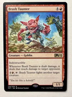 Brash Taunter Core Set M21 Rare #782 2020 - Image 1