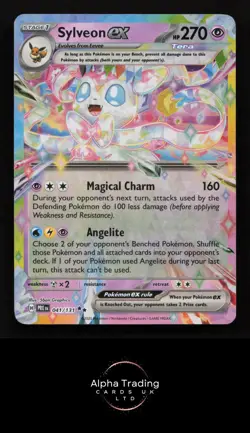 Sylveon ex 041/131 Holo Double Rare Prismatic Evolutions Pokemon Near Mint - Image 1