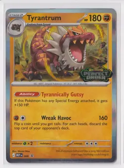 Pokemon ME03 Perfect Order - 066 Tyrantrum Stamped Blackstar Promo - Image 1