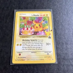 Pokemon Birthday Pikachu 24/53 Celebrations Classic Collection Holo NM - Image 3