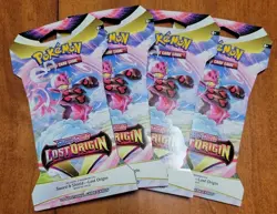 Pokemon Sword & Shield Lost Origin (4) Booster Packs - FACTORY SEALED - Image 1
