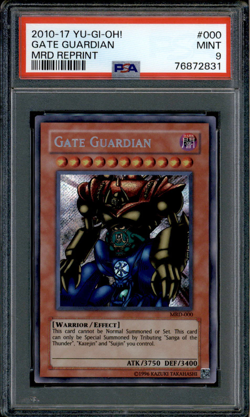 Gate Guardian - MRD-000 - PSA 9 - Secret - Metal Raiders Reprint - Yu-Gi-Oh - 72 - Image 1
