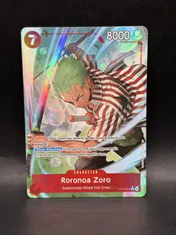 One Piece The Azure Sea’s Seven Roronoa Zoro OP14-015 Alternate Alt Art - Image 1