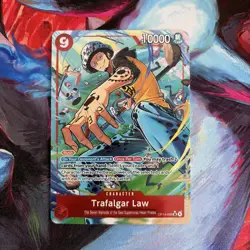 Trafalgar Law OP14-009 Supe Rare Alt Art The Azure Sea's Seven One Piece Mint NM - Image 1