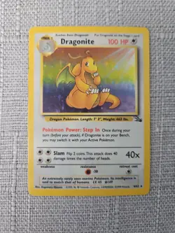 Dragonite fossil edition 4/62 pokemon card - Image 3
