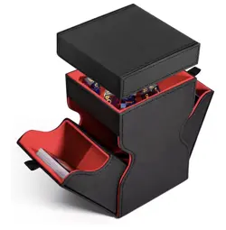 MTG Deck Box for Window Display, On Top with Dice Storage, Trading Card Storage - Image 1