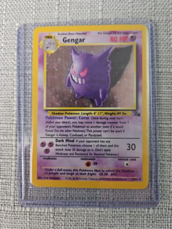 Gengar fossil edition holo 5/62 pokemon card - Image 1
