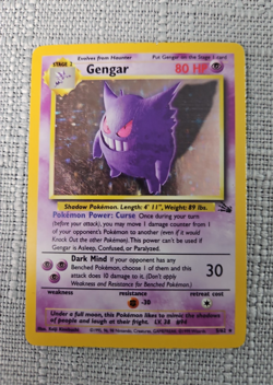 Gengar fossil edition holo 5/62 pokemon card - Image 3