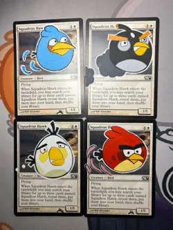 Squadron Hawks Altered Angry Birds Playset MTG Magic the Gathering - Image 1