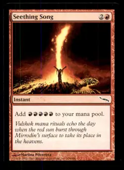 MTG Seething Song LP Light Play Mirrodin [3126] - Image 1