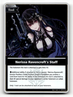 hololive OFFICIAL CARD GAME Nerissa Ravencroft's Staff (S) - Enchant Regalia - Image 1