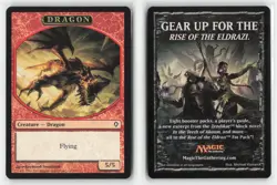 Dragon Token 2 Token Worldwake Magic: The Gathering Near Mint - Image 3