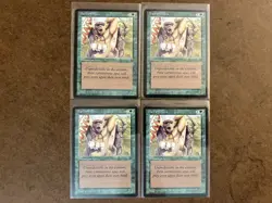 4 x BARBARY APES Green Cards from Legends MTG 1994 Vintage - Image 1