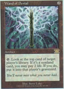 1x Wand of Denial Heavy Play MTG Magic - Kid Icarus - - Image 1