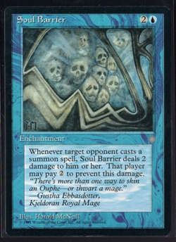 Soul Barrier 1995 Uncommon Vintage Ice Age Magic The Gathering Near Mint - Image 1