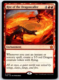 Rite of the Dragoncaller 92 Mythic Foundations Magic: The Gathering NM/M - Image 1