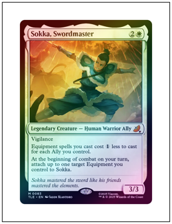 Sokka, Swordmaster, Foil, Avatar, Magic the Gathering MTG NM - Image 1