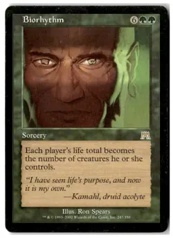 MTG Biorhythm - Onslaught Heavily Played English - Image 1