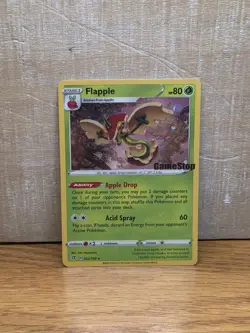 Flapple 22/192 Rebel Clash Holo Rare Gamestop Stamped Pokemon Card TCG - Image 1