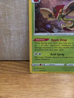 Flapple 22/192 Rebel Clash Holo Rare Gamestop Stamped Pokemon Card TCG - Image 5
