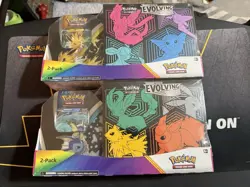 Pokemon TCG Sword & Shield Evolving Skies ETB 2 Pack Lot of 2 Factory Sealed - Image 1