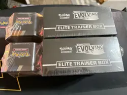 Pokemon TCG Sword & Shield Evolving Skies ETB 2 Pack Lot of 2 Factory Sealed - Image 2