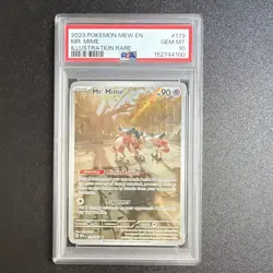 Pokemon 2023 SV 151 Mr. Mime 179/165 Illustration Rare Holo PSA 10 - Image 1